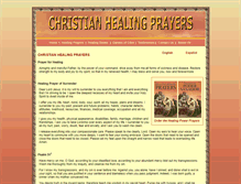 Tablet Screenshot of christianhealingprayers.com